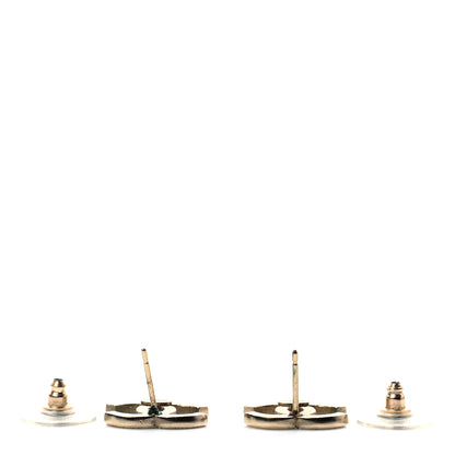 Chanel Crystal CC Earrings Gold 3 of 4