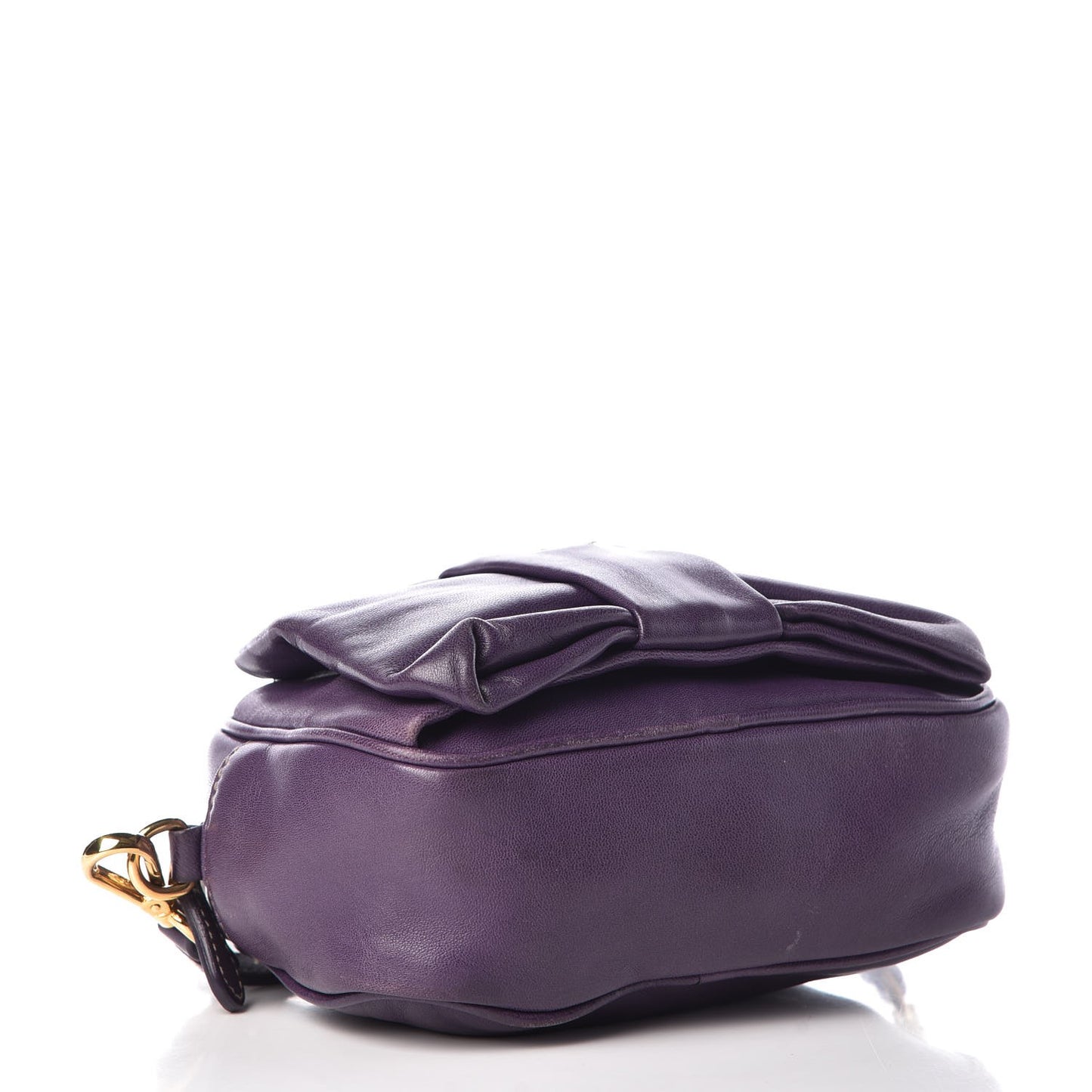 Nappa Fiocco Bow Crossbody Clutch Viola