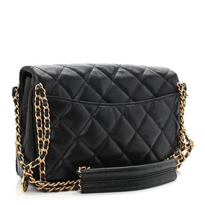 Chanel Caviar Quilted Never Ending Chain Flap Black 3 of 11
