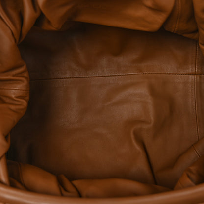 Bottega Veneta Smooth Butter Calf The Pouch Oversized Clutch Teak 5 of 10