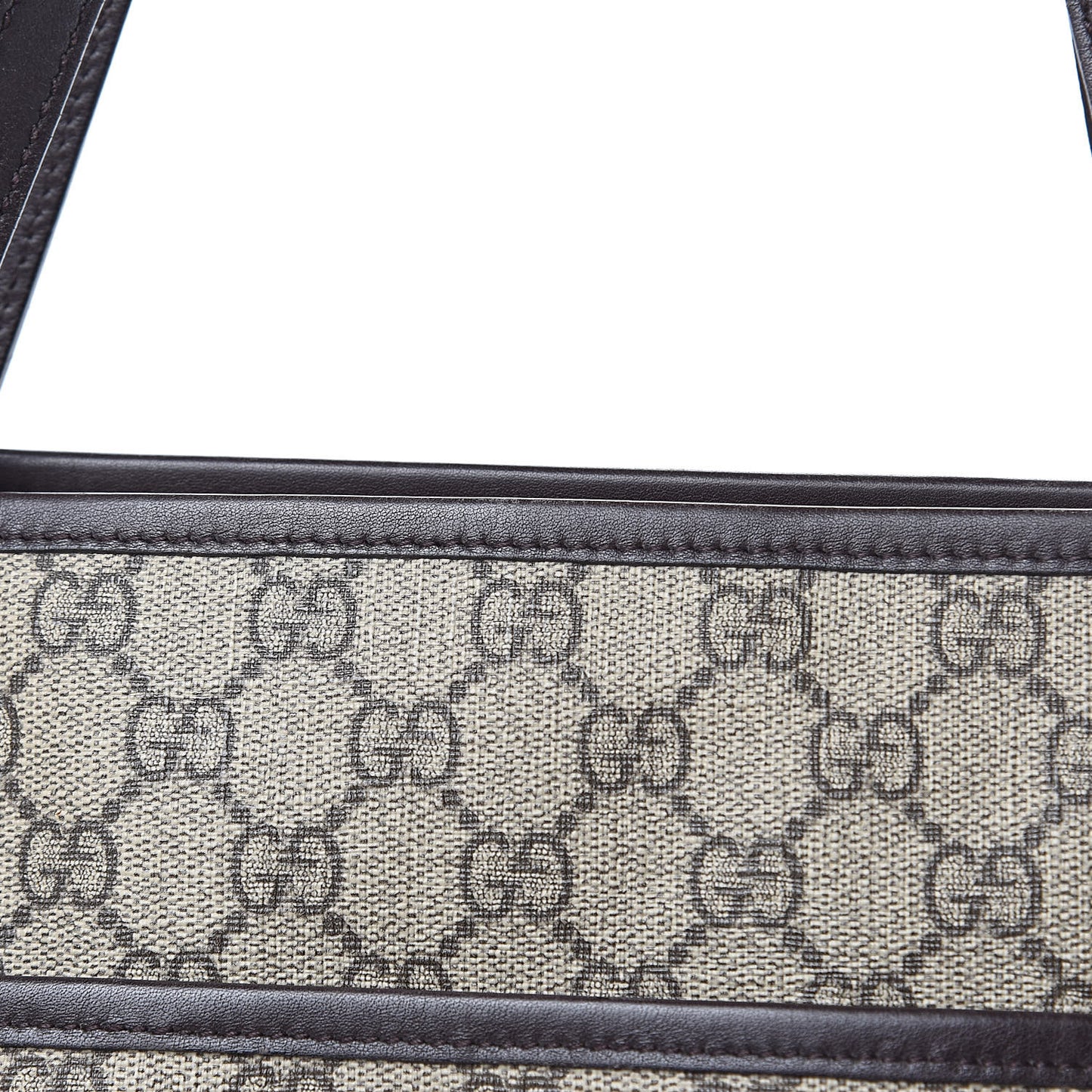 GG Supreme Monogram Medium Joy Tote Dark Brown