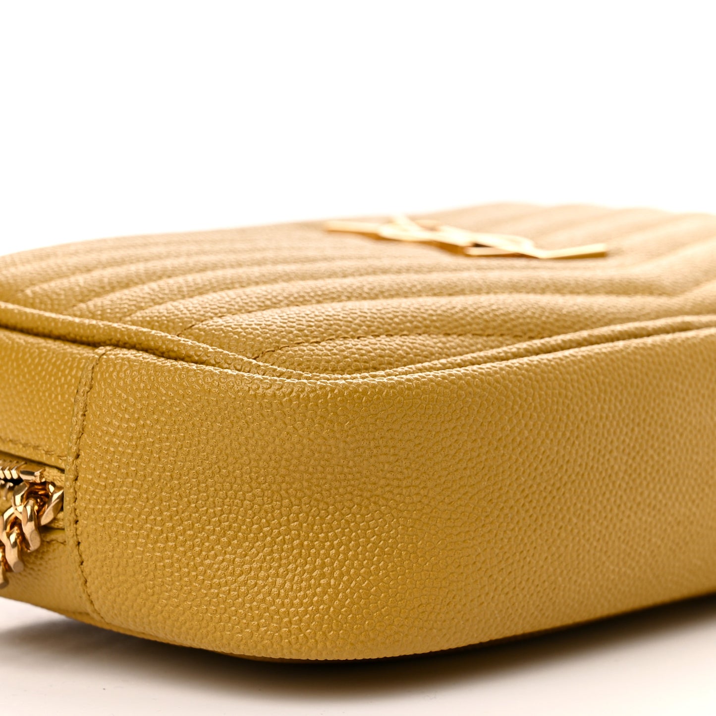 Grain De Poudre Matelasse Monogram Mini Lou Camera Bag Light Chartreuse