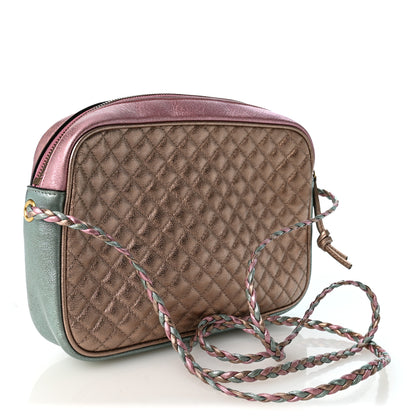 Gucci Laminated Nappa Trapuntata Small Zumi Shoulder Bag Rosa Lago Rame 3 of 10