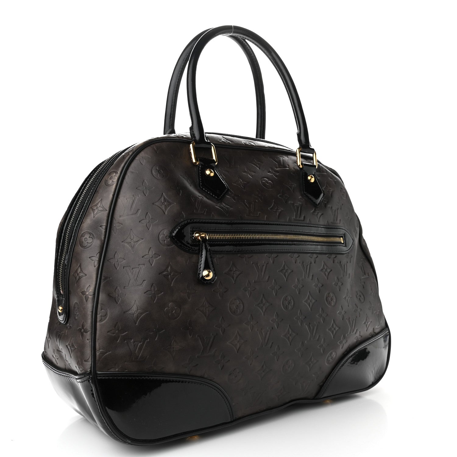 Louis Vuitton Monogram Embossed Cuir Alizee Gris 3 of 8