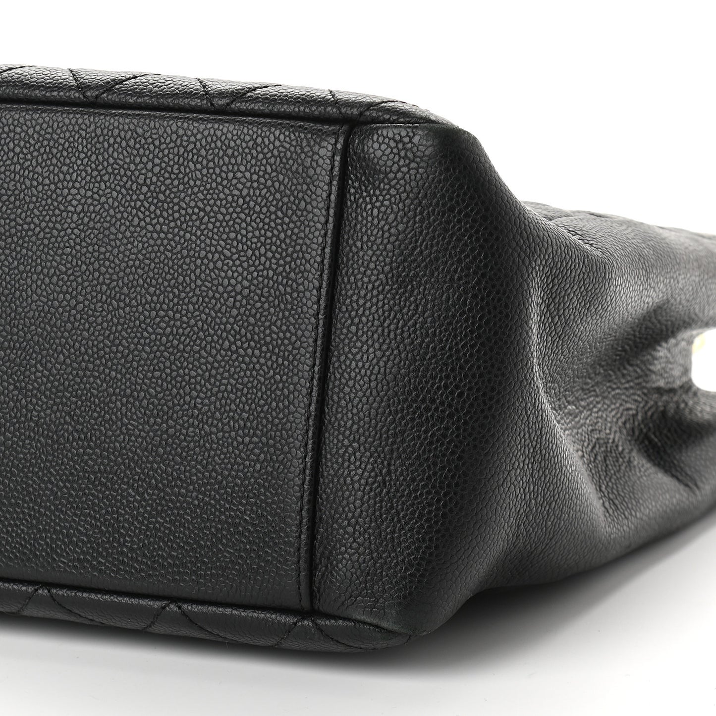 Caviar Quilted Grand Shopping Tote GST Black