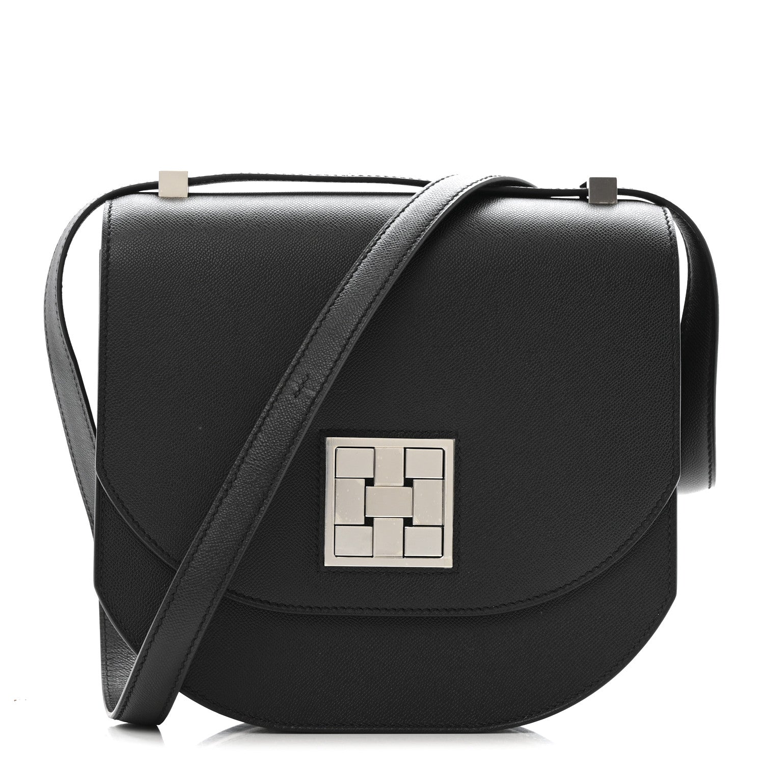 Hermes Grained Monsieur Mosaique Au 24-21 Black 1 of 16