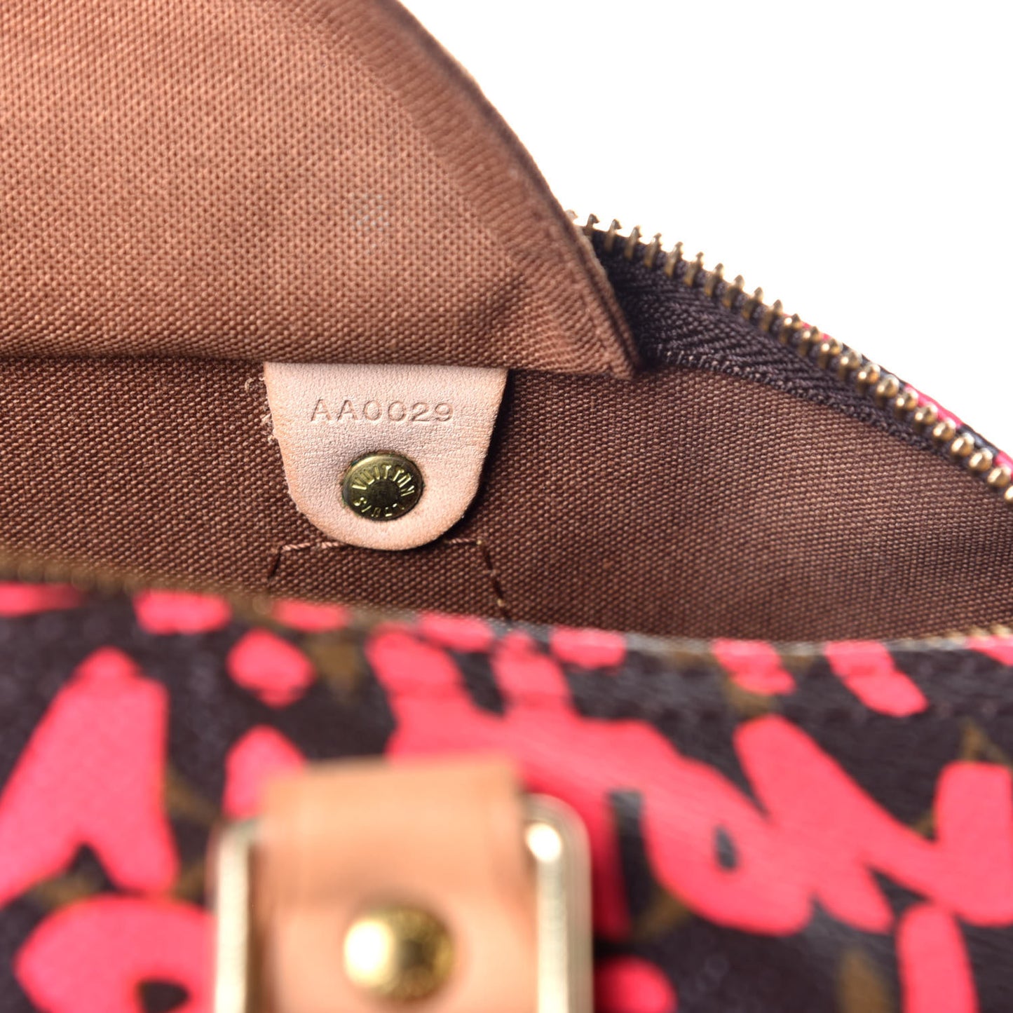 Monogram Graffiti Speedy 30 Fuchsia