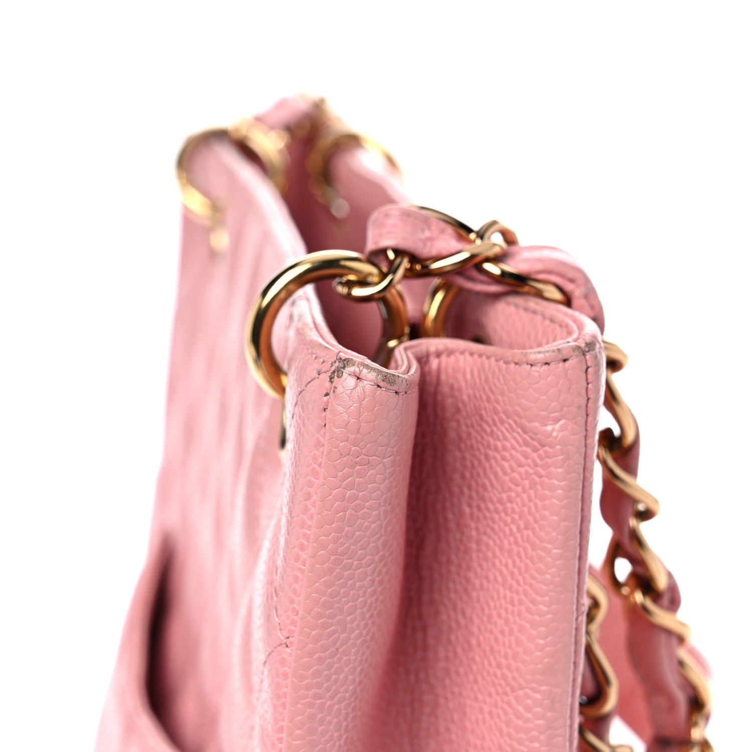 Chanel Caviar Quilted Petit Shopping Tote PST Pink 27 of 30