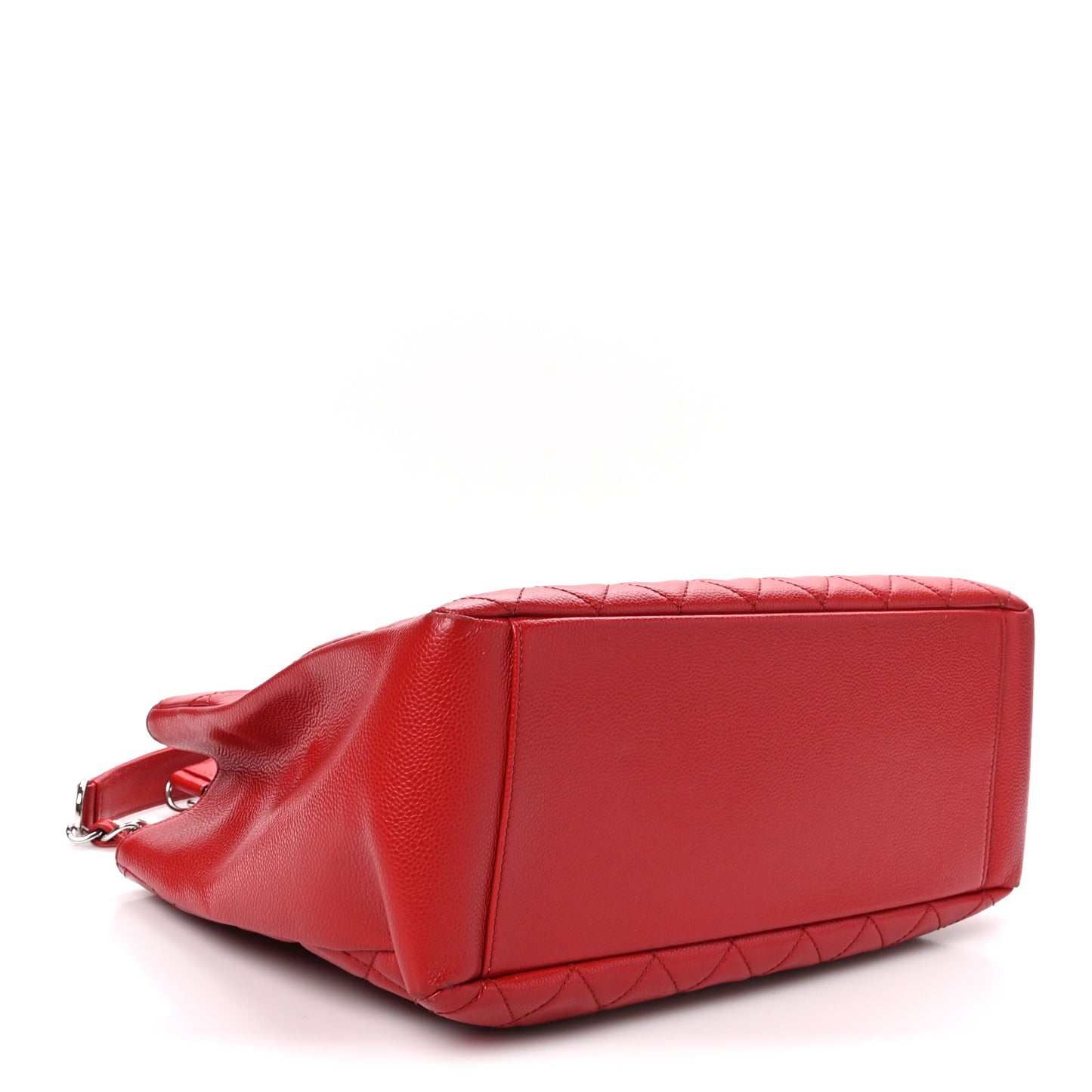 Caviar Quilted Grand Shopping Tote GST Red