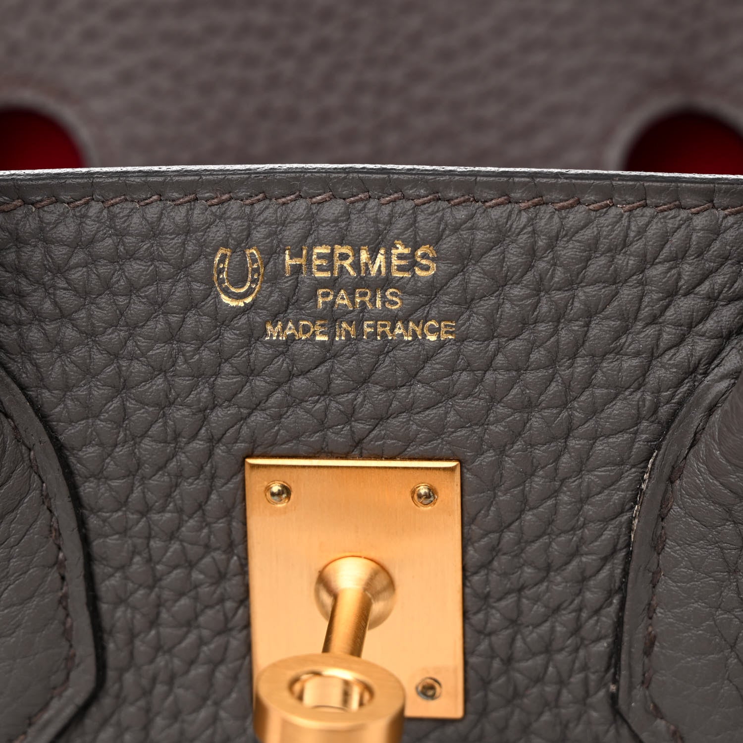 Hermes Togo Horseshoe Birkin 25 Etain Rose Extreme 6 of 12