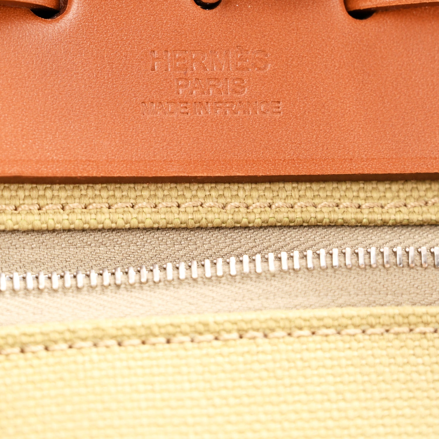 Hermes Military Toile Vache Hunter Herbag Zip Retourne 31 PM Poussiere Fauve 7 of 14