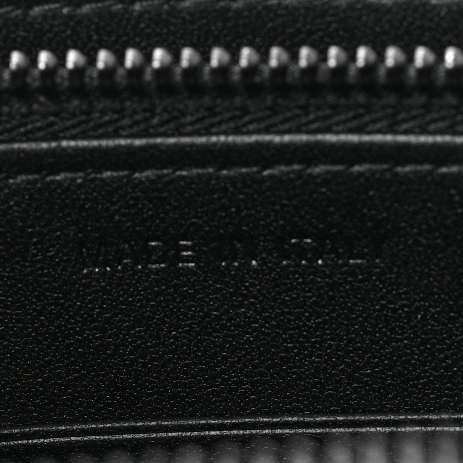 Christian Dior Calfskin Macrocannage Diamond Caro Zipped Pouch With Chain Black 7 of 9