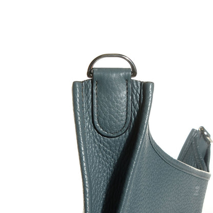 Hermes Taurillon Clemence Evelyne PM Bleu Orage 22 of 28