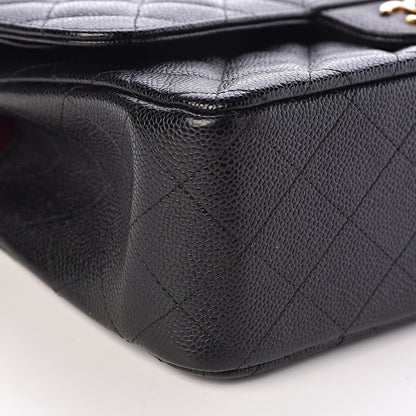 Chanel Caviar Quilted Jumbo Double Flap Black 9 of 11
