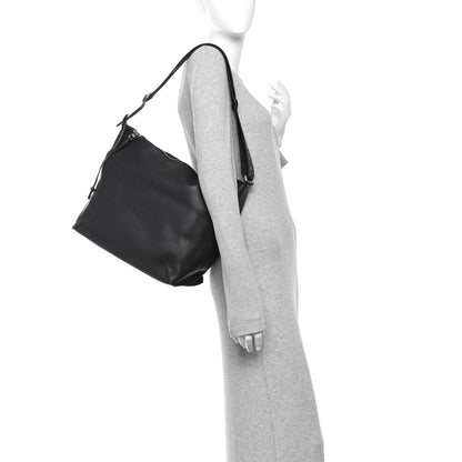 Loewe Supple Smooth Calfskin Jacquard Medium Cubi Crossbody Bag Black 2 of 9