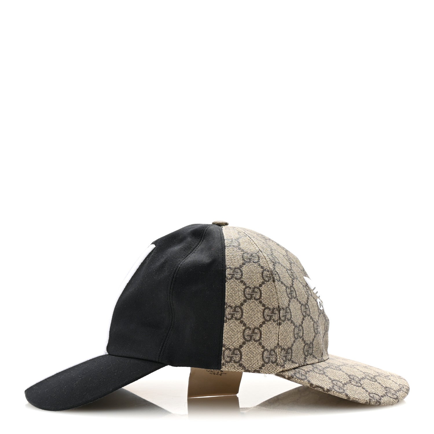 Gucci X ADIDAS GG Supreme Monogram Double Sided Baseball Hat M Beige Ebony Black 6 of 8