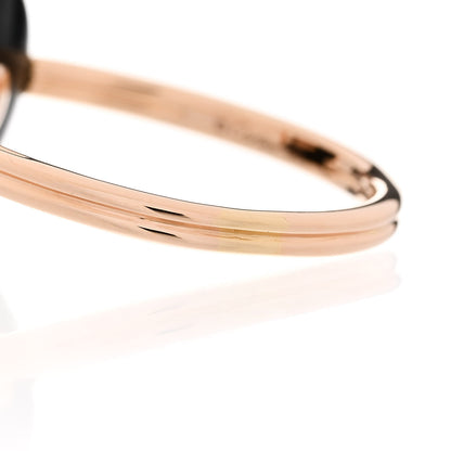 Cartier 18K Pink Gold Diamond Black Onyx Amulette de Cartier Ring 54 6.75 6 of 6