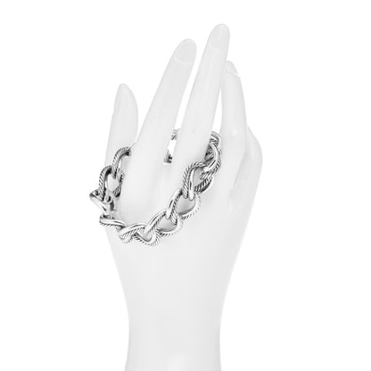 David Yurman Sterling Silver Double Curb Link Bracelet 2 of 4
