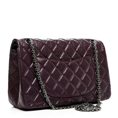 Chanel Metallic Aged Calfskin Quilted 2.55 Reissue 226 Flap Purple 3 of 10