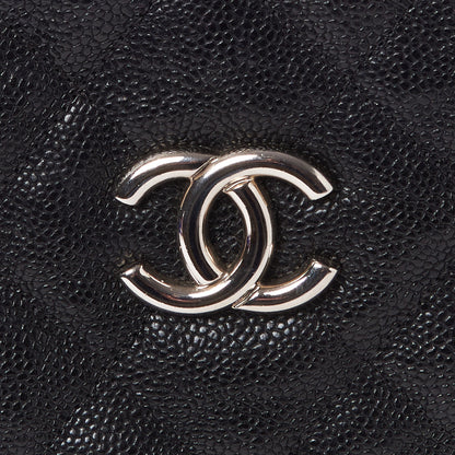 Chanel Caviar Quilted French Riviera Tote Black 7 of 9