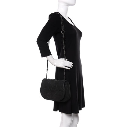 Chanel Iridescent Calfskin Glint Accordion Flap Black 2 of 11