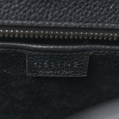 Celine Drummed Calfskin Nano Luggage Black 7 of 13