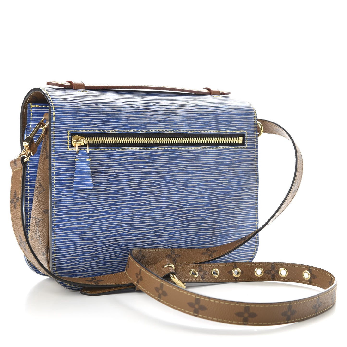 Epi Reverse Monogram Pochette Metis Denim Light