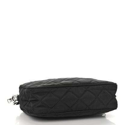 Prada Nylon Tessuto Impuntu Quilted Bandoliera Crossbody Bag Black 4 of 8