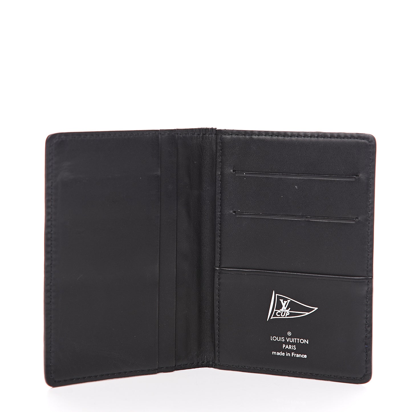 Calfskin America's Cup Pocket Organizer Black