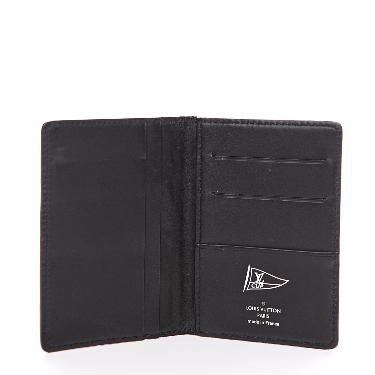 Louis Vuitton Calfskin America's Cup Pocket Organizer Black 4 of 8