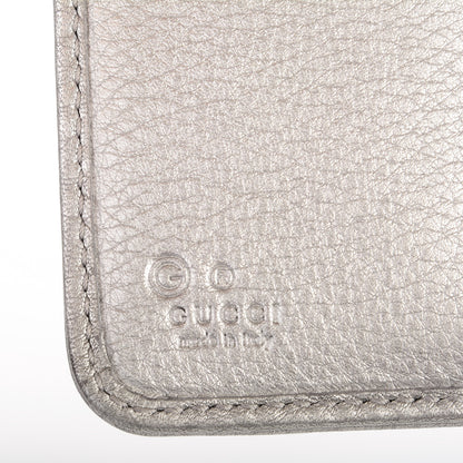 Gucci Calfskin Zip Around French Wallet Silver 7 of 12