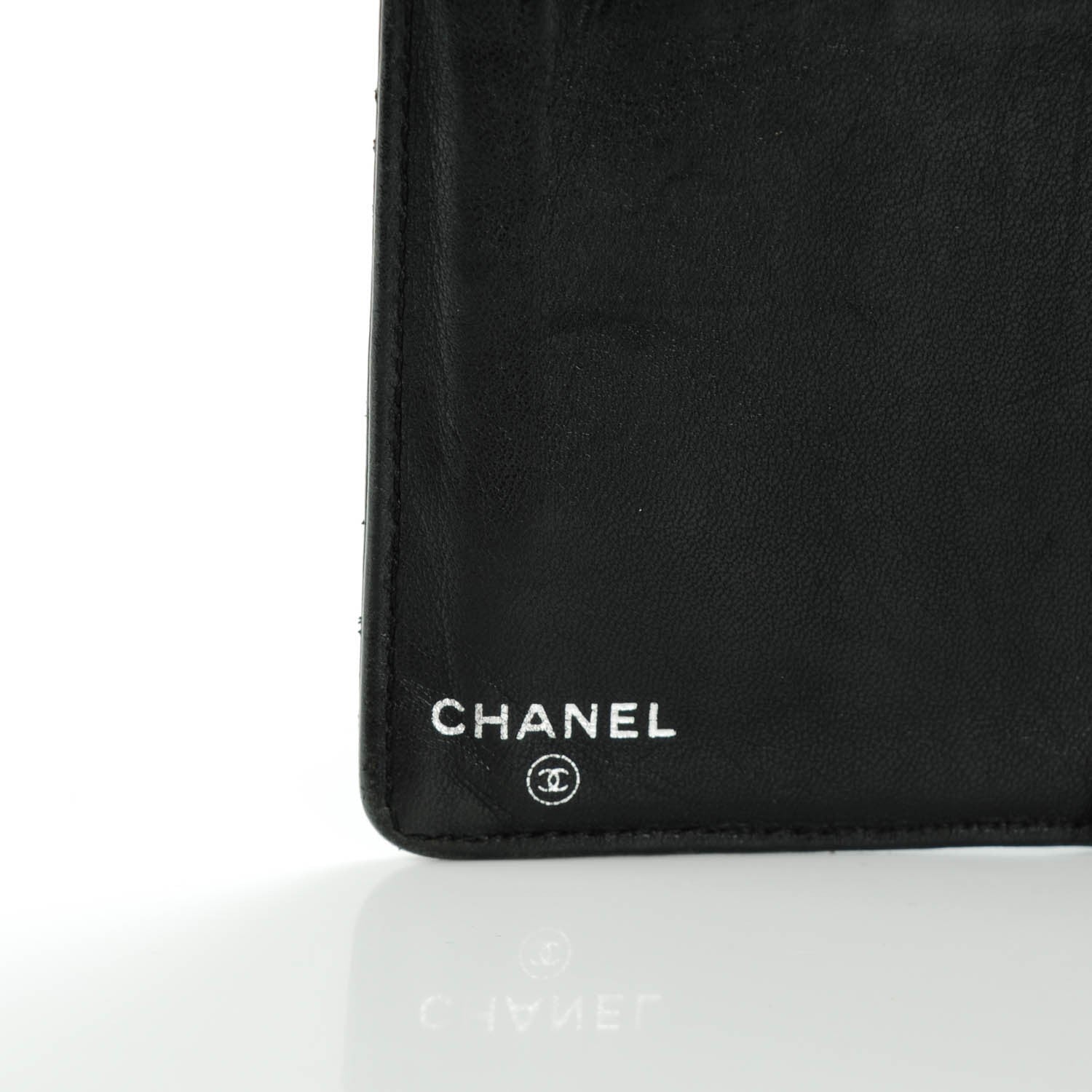 Chanel Calfskin Precious Symbols Yen Wallet Black 6 of 8