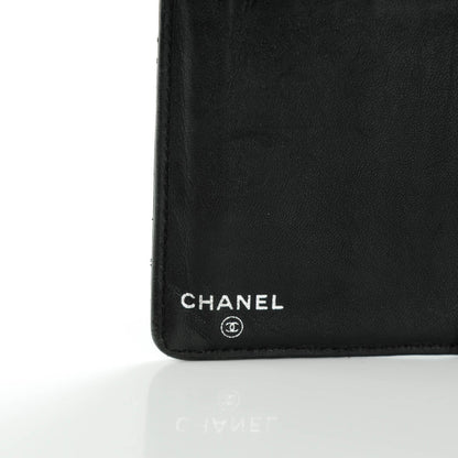 Chanel Calfskin Precious Symbols Yen Wallet Black 6 of 8