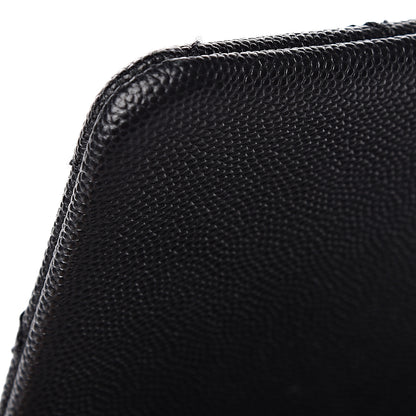 Chanel Caviar Lizard Quilted Large Coco Handle Flap Black 16 of 17