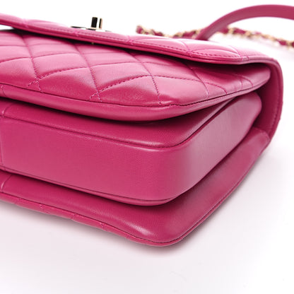 Chanel Lambskin Quilted Small Trendy CC Flap Dual Handle Bag Pink 9 of 12