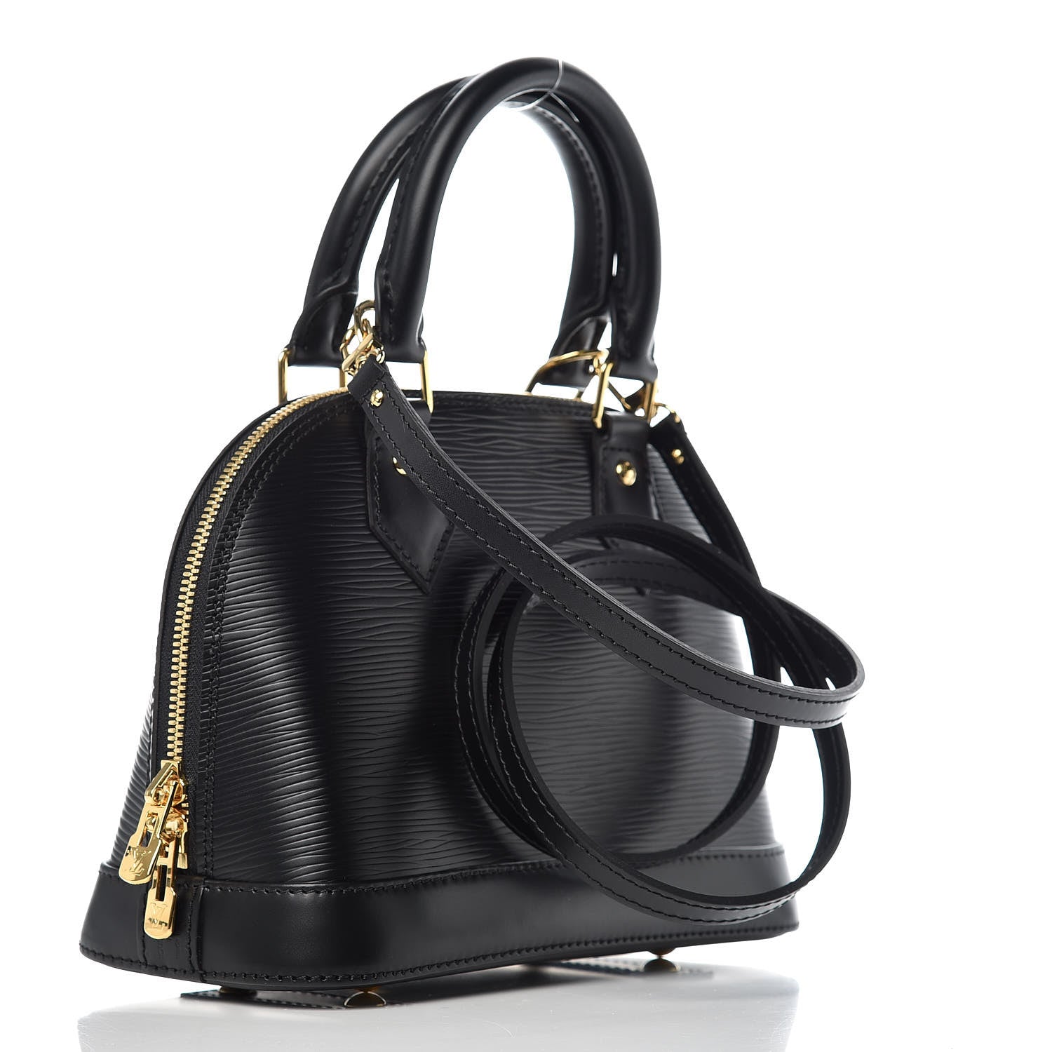 Louis Vuitton Epi Blooming Flowers Alma BB Black 3 of 9