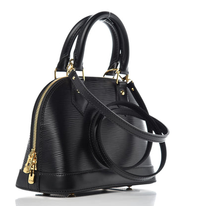 Louis Vuitton Epi Blooming Flowers Alma BB Black 3 of 9