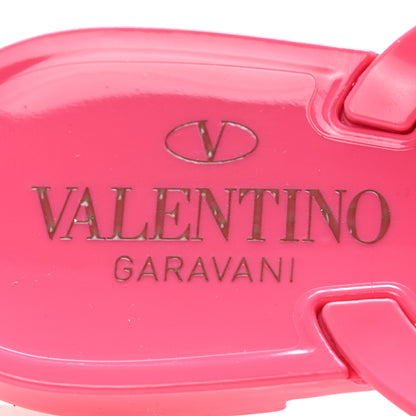 Valentino Garavani PVC Jelly Rockstud Bow Thong Sandals 38 Shadow Pink 8 of 10