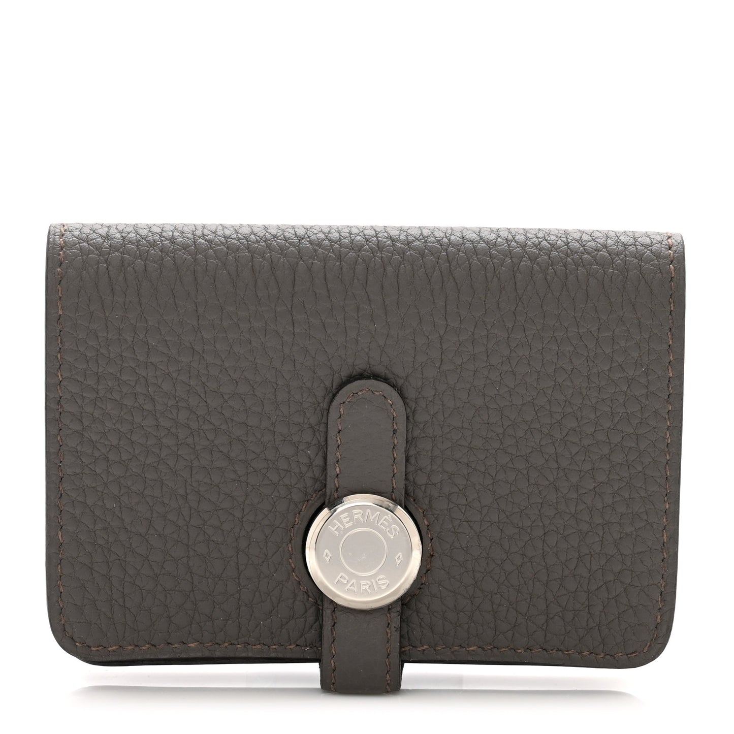 Togo Dogon Card Case Etain
