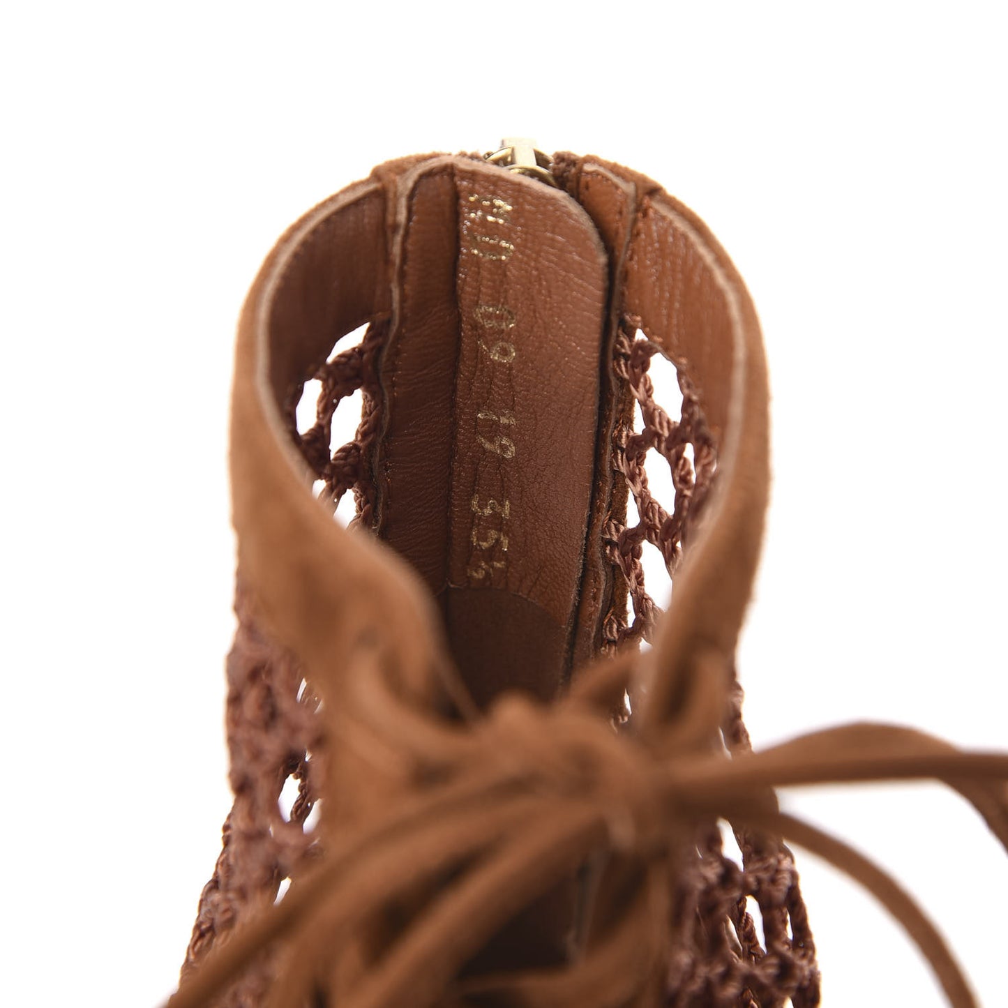 Suede Resille Naughtily-D 30mm Ankle Boots 35.5 Golden Brown