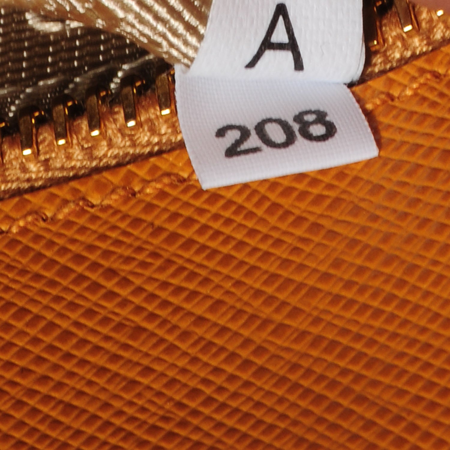 Prada Saffiano Lux Mini Double Zip Tote Ocra 10 of 10