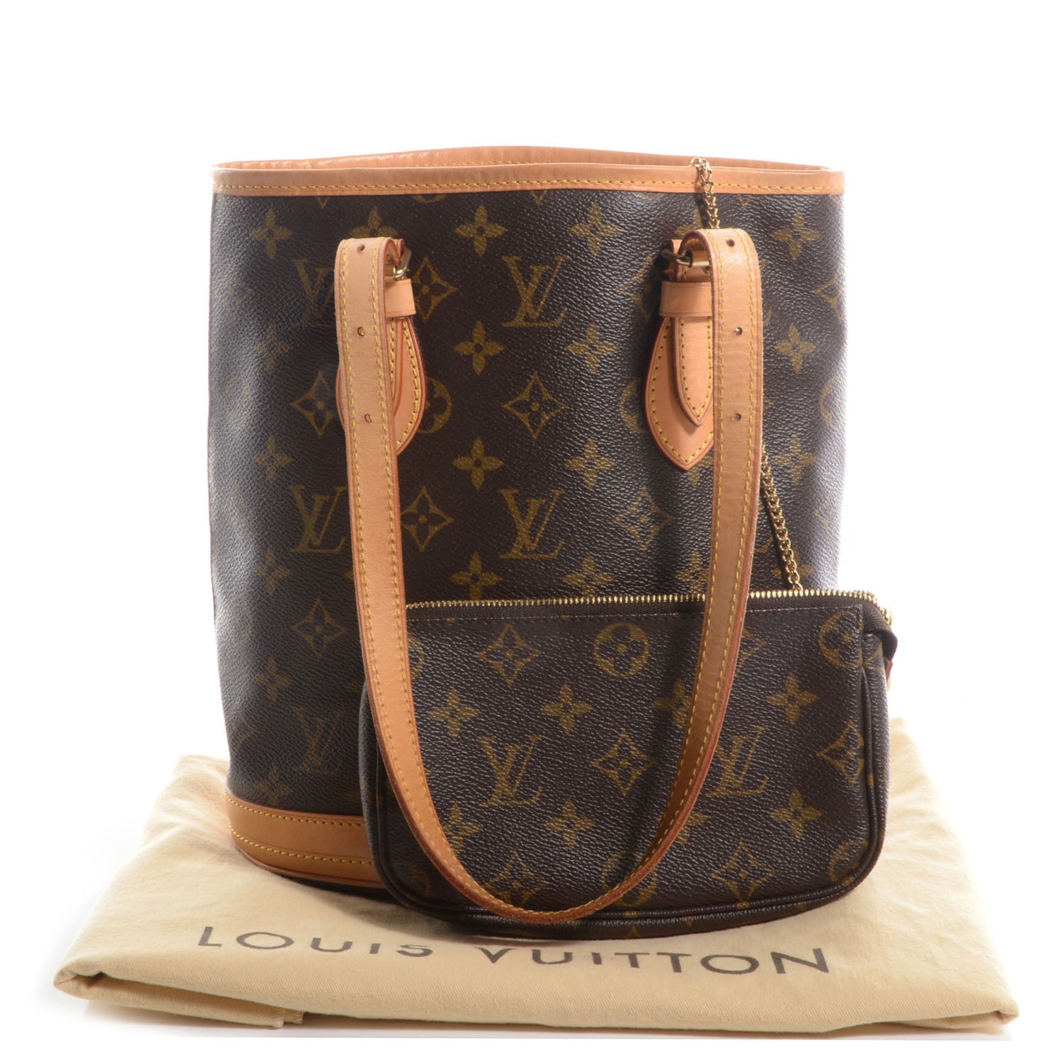 Louis Vuitton Monogram Petit Bucket 23 5 of 8