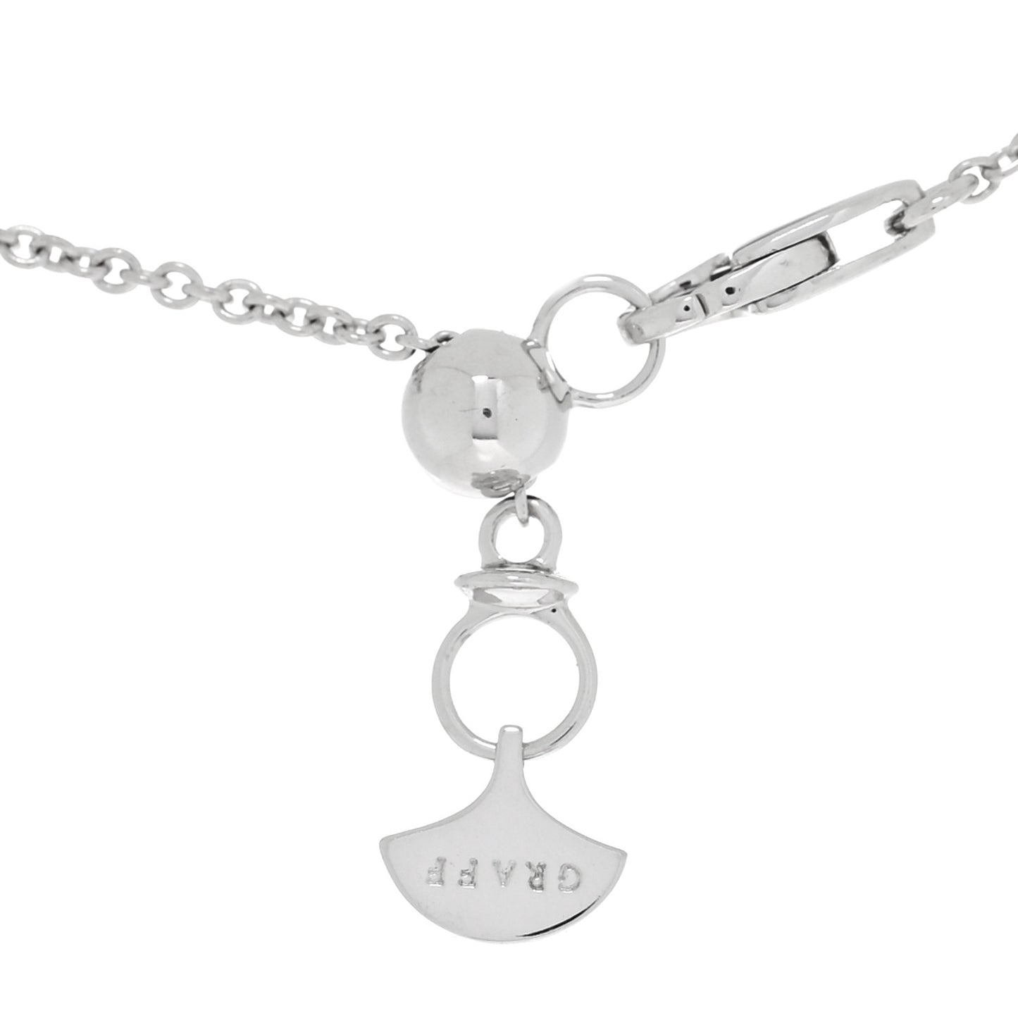 18K White Gold Diamond Multi Butterfly Silhouette Pendant Necklace