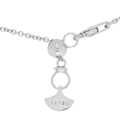 Graff 18K White Gold Diamond Multi Butterfly Silhouette Pendant Necklace 4 of 4