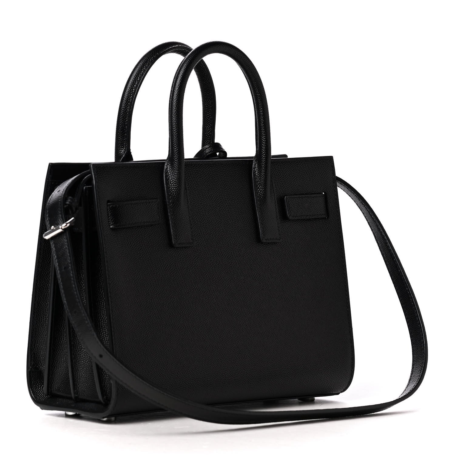 Saint Laurent Grained Calfskin Nano Sac De Jour Black 2 of 4