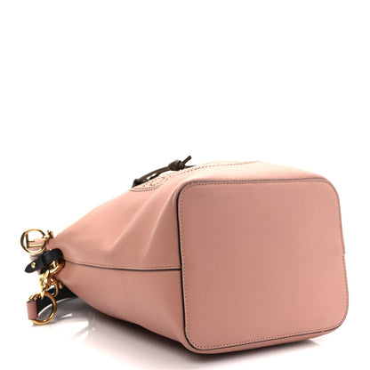 Fendi Vitello Grace F is Fendi Stamp Patch Perforated Small Mon Tresor Bucket Bag Rosa Bourbon 4 of 8