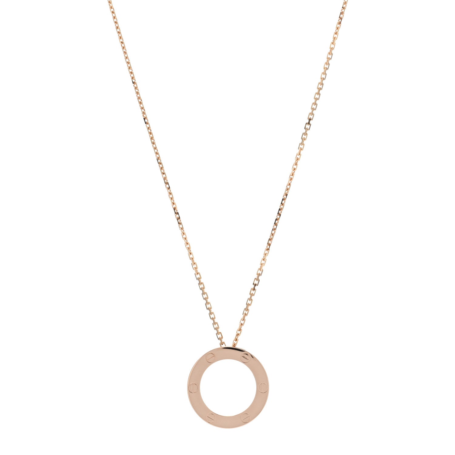 Cartier 18K Pink Gold LOVE Pendant Necklace 1 of 6