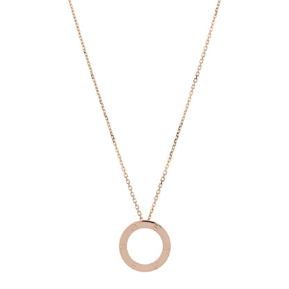 Cartier 18K Pink Gold LOVE Pendant Necklace 1 of 6