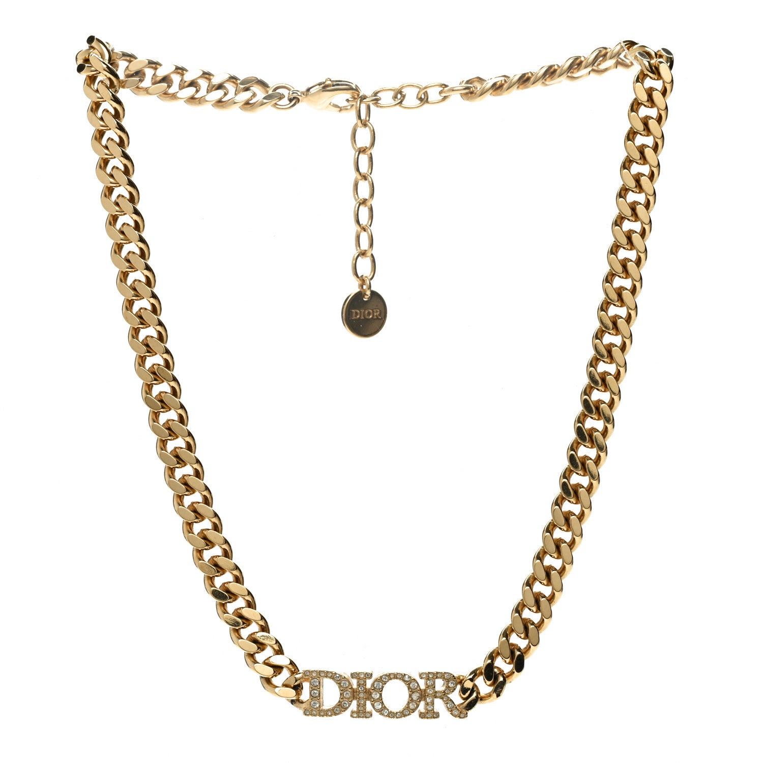 Christian Dior Metal Crystal Dio(r)evolution Choker Gold 3 of 5