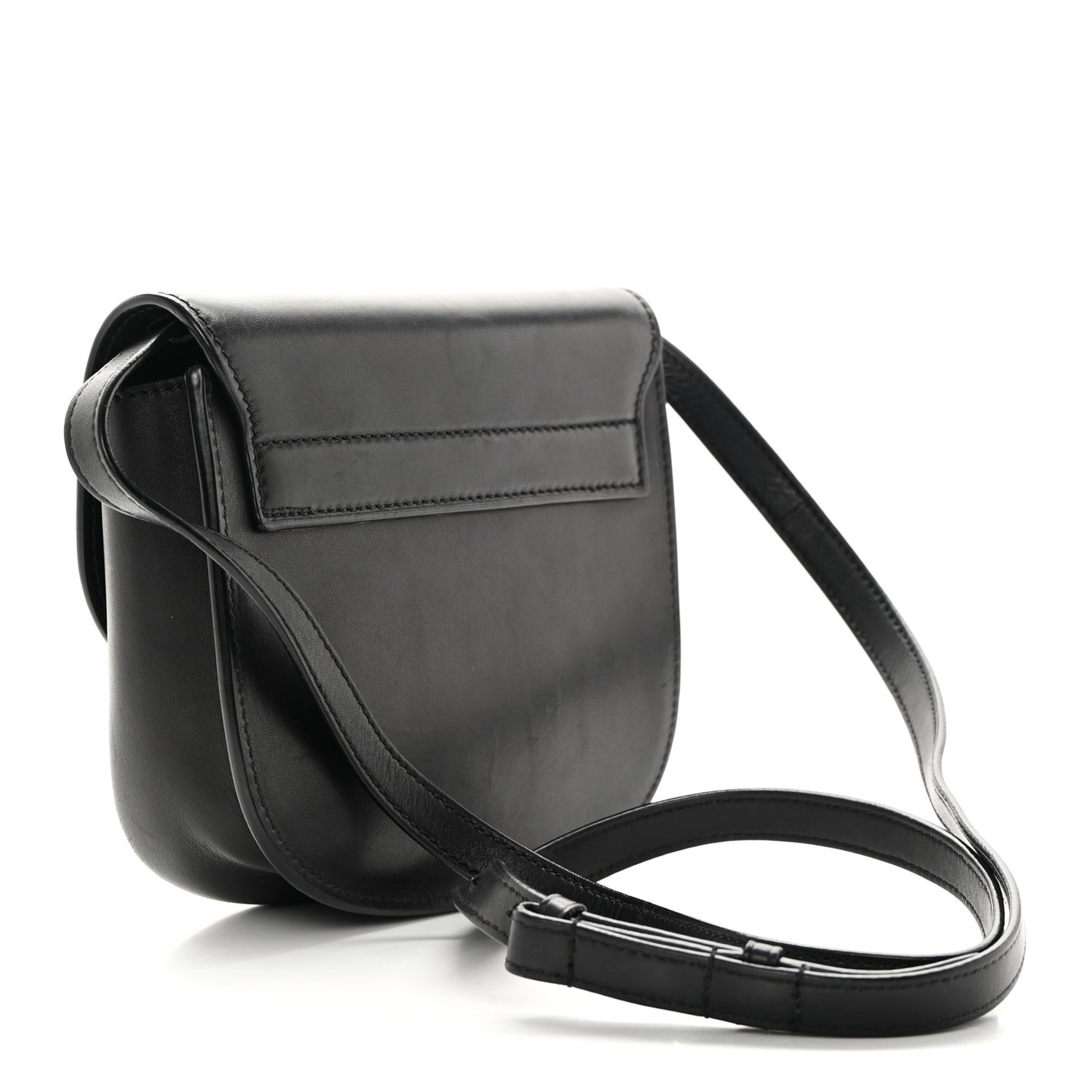 Smooth Calfskin Classic Monogram Small Kaia Satchel Black
